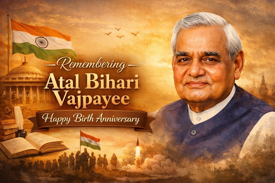 Atal Bihari Vajpayee Birthday Wishes, Quotes & Captions
