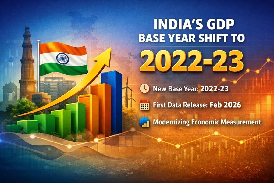 India’s GDP Base Year Shift to 2022-23: What It Means, Why It Matters, and What Changes Ahead