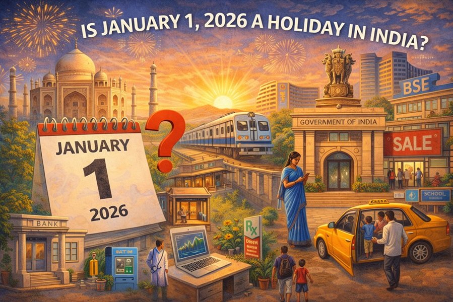 Is January 1, 2026 a Holiday in India? What’s Open and What’s Closed on New Year’s Day