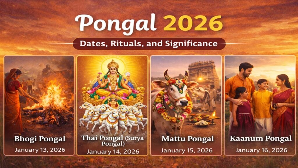 Pongal 2026 Correct Dates: Full Calendar List,