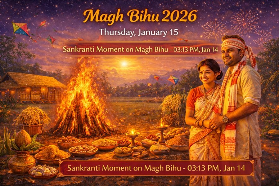 Magh Bihu 2026: Date, Sankranti Time, Significance, Wishes, Captions & 100+ Quotes (Including Assamese)