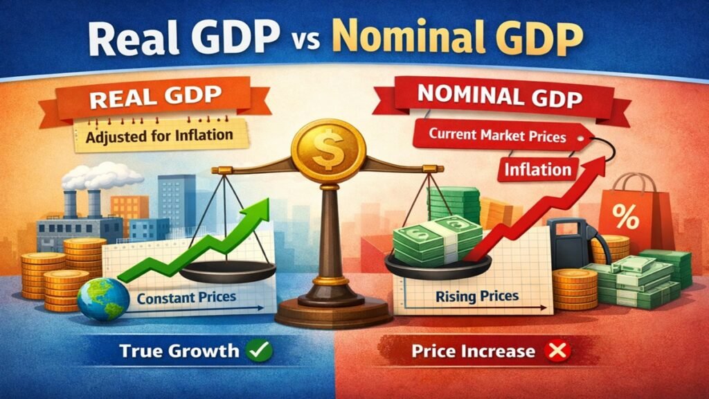 Real GDP vs Nominal GDP