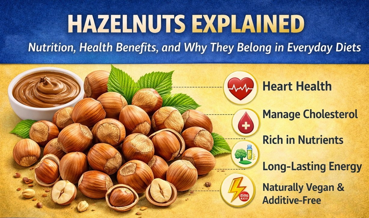 Hazelnuts Explained: Nutrition, Health Benefits, and Why They Belong in Everyday Diets