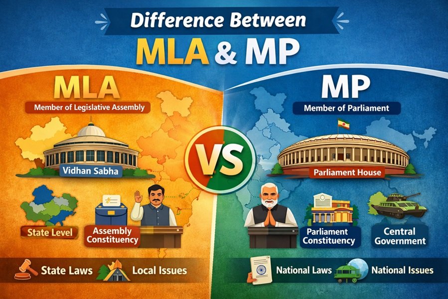 Difference Between MLA and MP in India