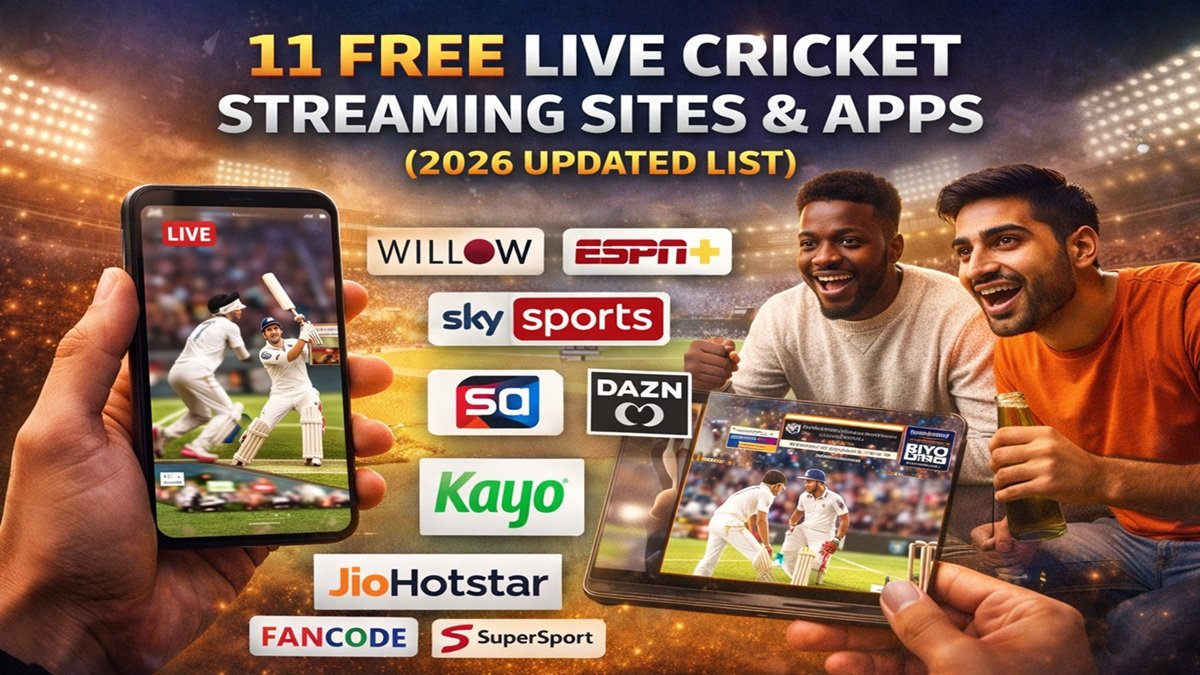 11 Free Live Cricket Streaming Sites & Apps (2026 Updated List)