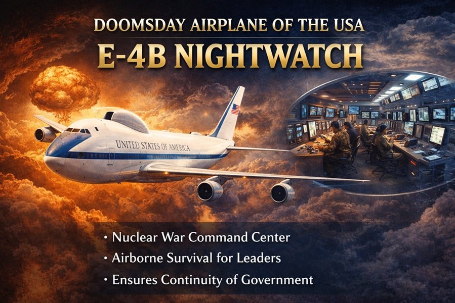 Doomsday Airplane of the USA: E-4B Nightwatch Explained in Detail
