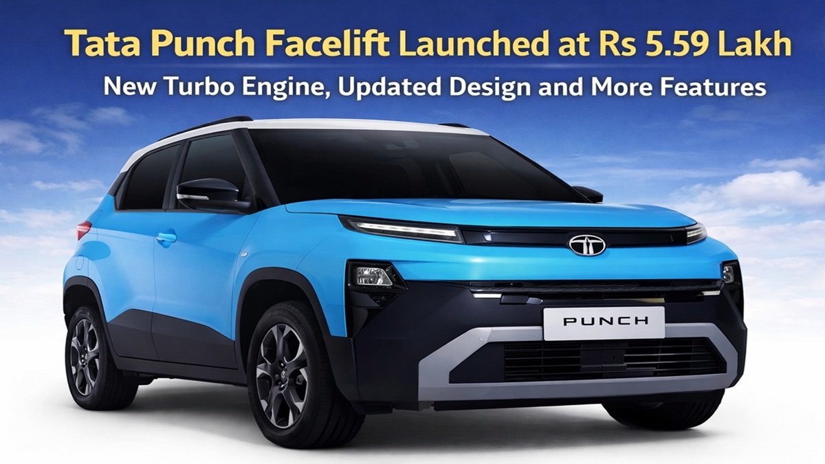 Tata Punch Facelift Launched at Rs 5.59 Lakh: New Turbo Engine, Updated Design and More Features