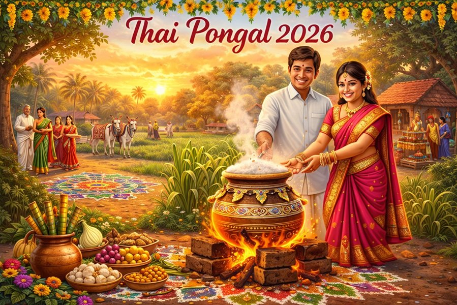 Thai Pongal 2026: Date, Significance, Rituals, Sankranti Moment & 50+ Wishes, Captions and Quotes