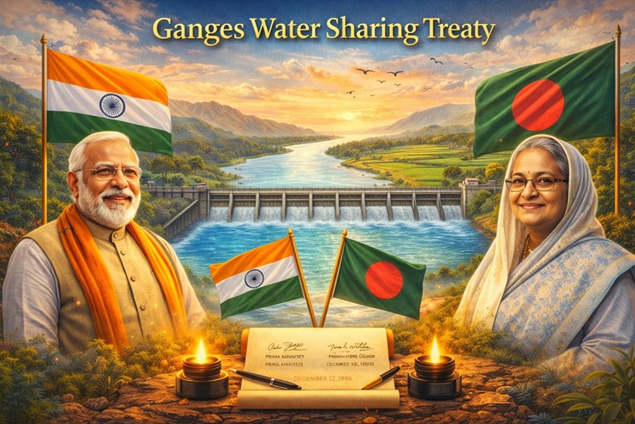Ganges Water Sharing Treaty: History, Provisions, Challenges, and Strategic Significance
