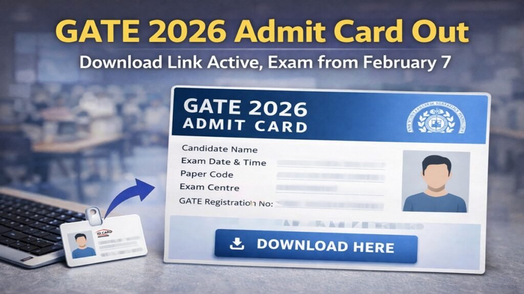 GATE 2026 Admit Card Out