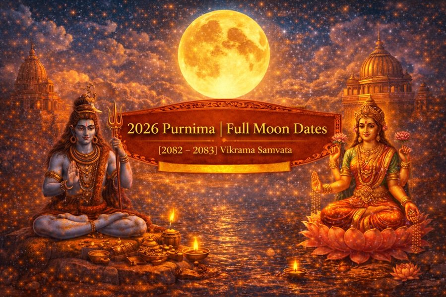 Purnima (Full Moon) Dates and Timings in 2026