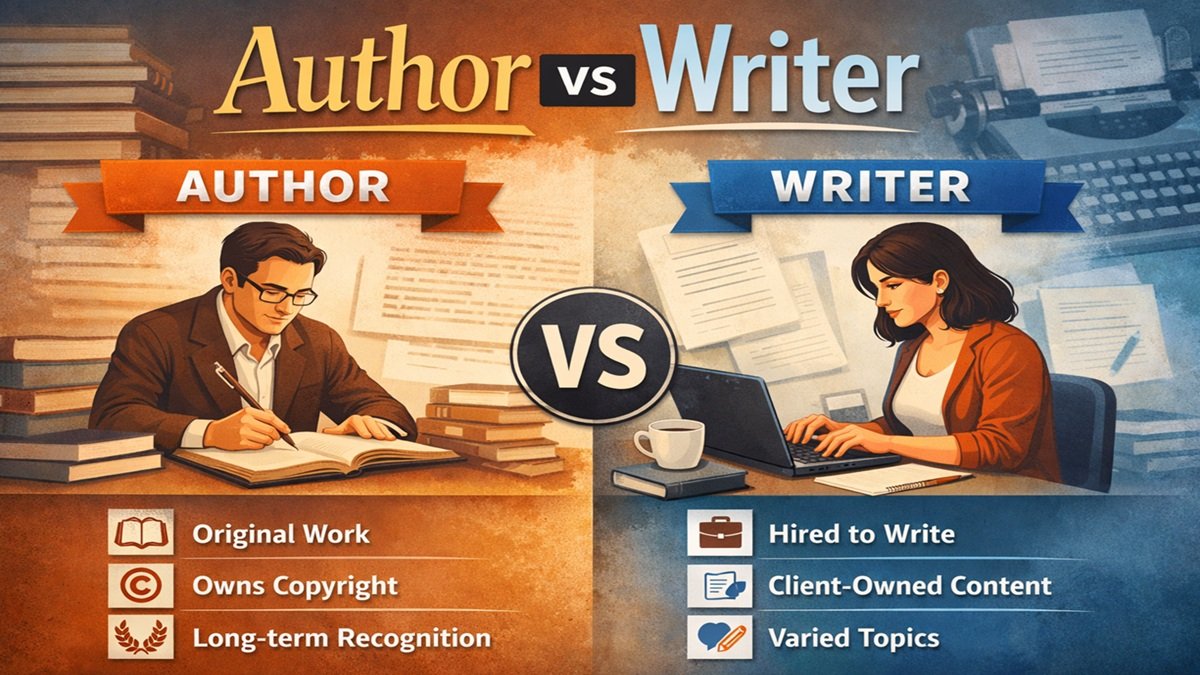 Author vs Writer: What Is the Difference Between an Author and a Writer?