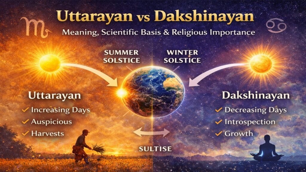 Uttarayan vs Dakshinayan: Meaning, Scientific Basis, Religious Significance, and Key Differences