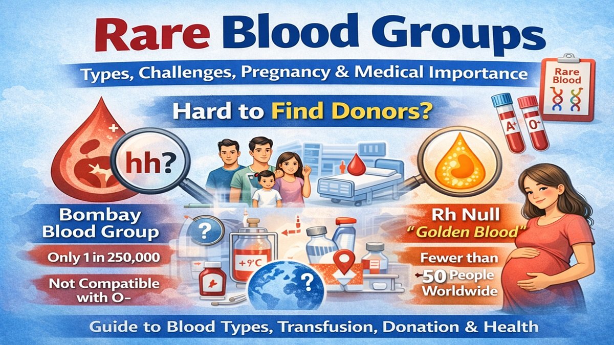 Rare Blood Groups: Types, Genetics, Availability & Medical Importance (Complete Guide)