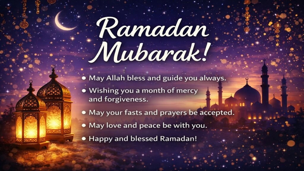 Ramadan Mubarak Wishes 2026