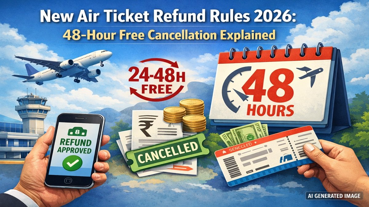 New Air Ticket Refund Rules 2026: 48-Hour Free Cancellation Explained