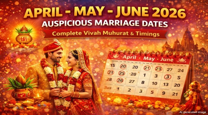 April–June 2026 Vivah Muhurat