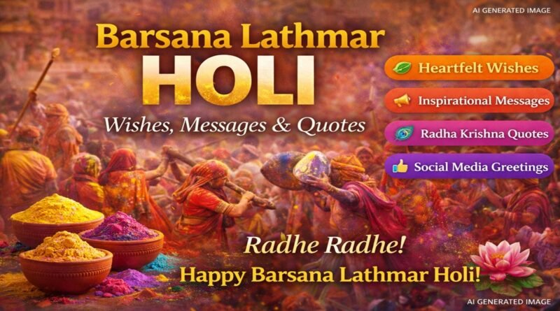 Heartfelt Barsana Lathmar Holi Wishes, Messages, And Quotes