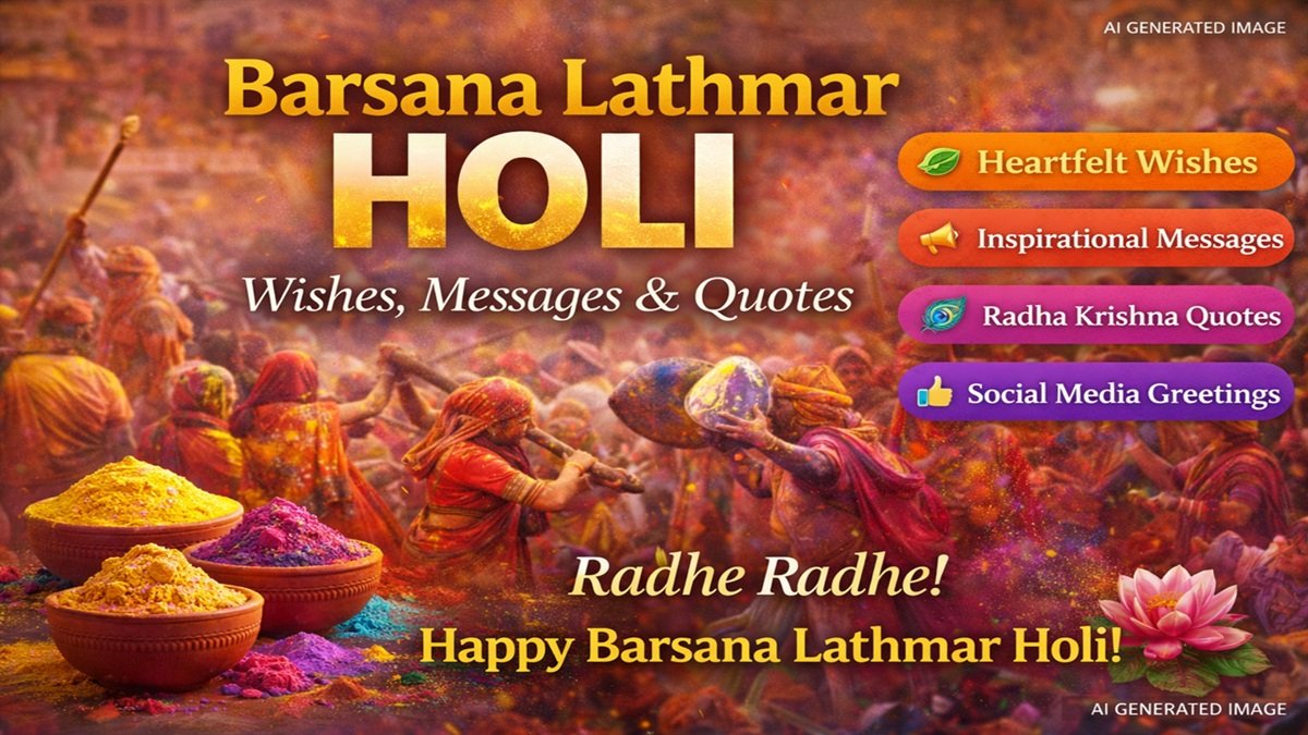 Heartfelt Barsana Lathmar Holi Wishes, Messages, And Quotes