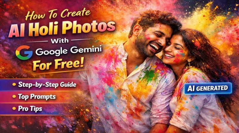 How To Create AI Holi Photos With Google Gemini For Free: Step-by-Step Guide and Prompts