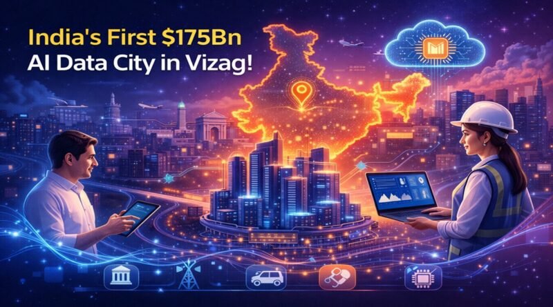 India’s First $175Bn AI Data City in Vizag