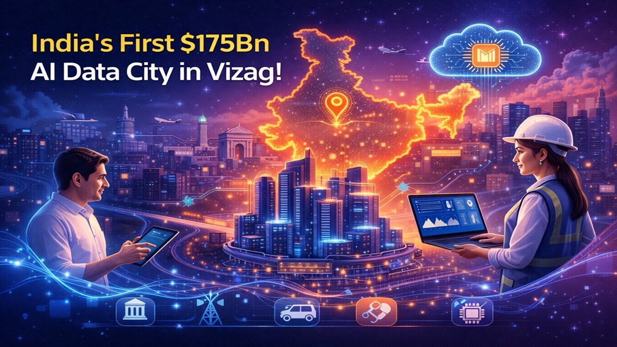 India’s First $175Bn AI Data City in Vizag – Details, Impact & Future Scope