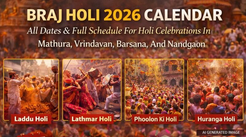 Braj Holi 2026 Calendar