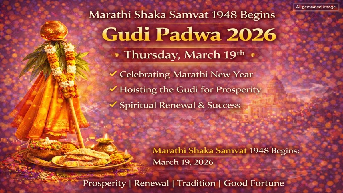 Gudi Padwa 2026 Date, Pratipada Tithi & Significance