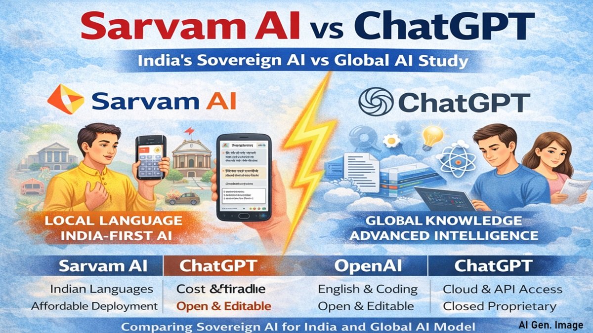Sarvam AI vs ChatGPT: A Detailed Comparison of India’s Sovereign AI and Global AI Models