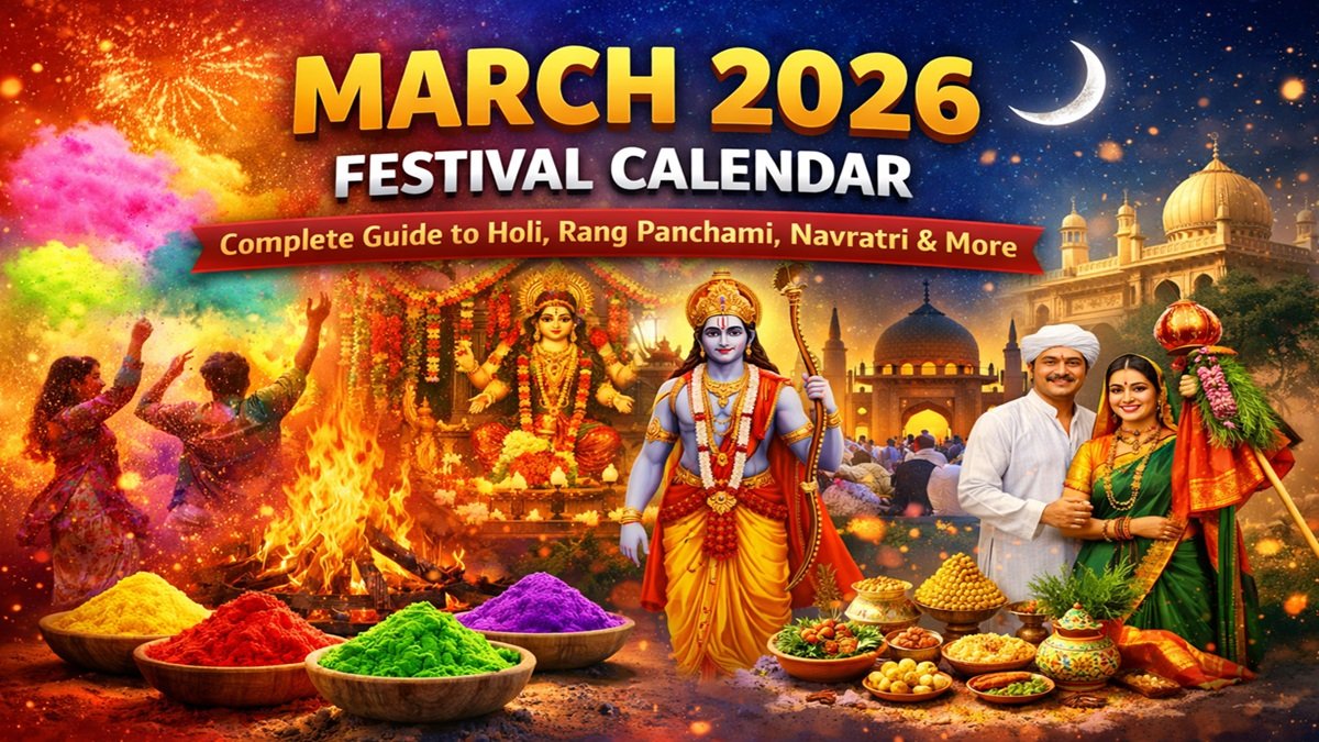 March 2026 Festival Calendar: Complete Guide To Holi, Rang Panchami, Navratri, And More