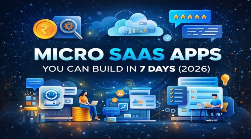 Micro SaaS Apps You Can Build in 7 Days (2026)
