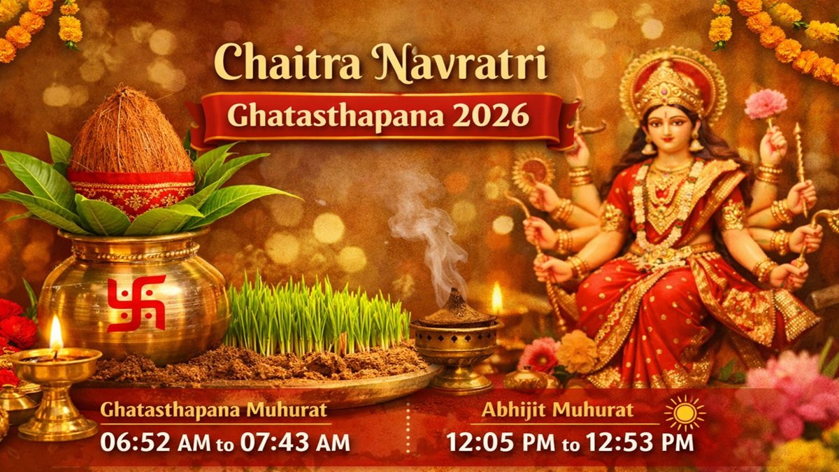 Chaitra Navratri 2026: Ghatasthapana Date, Muhurat, Vidhi, and Significance