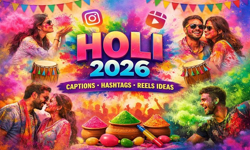 Holi 2026: Instagram Captions, Hashtags and Reels Ideas