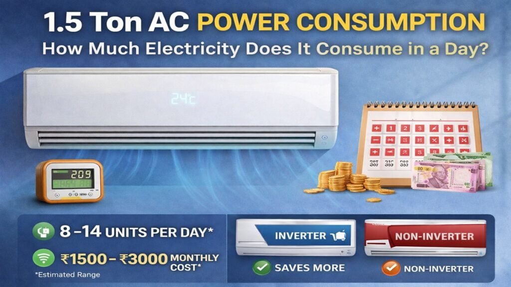1.5 Ton AC Power Consumption: How Much Electricity Does It Consume in a Day?