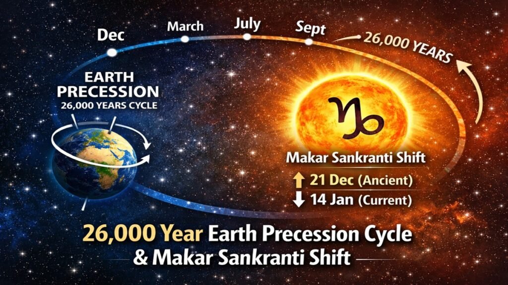 पृथ्वी का 26,000 साल का चक्र और मकर संक्रांति