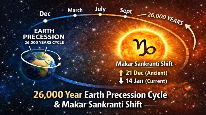 पृथ्वी का 26,000 साल का चक्र और मकर संक्रांति
