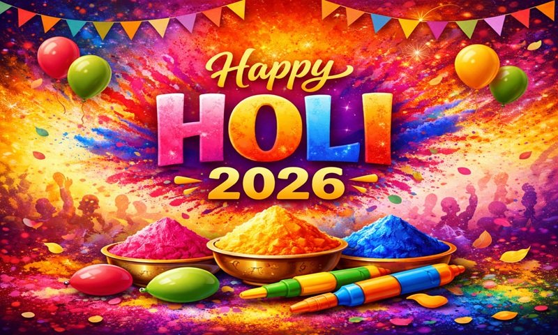 Holi Wishes & Quotes in Hindi 2026: 60+ शुभकामनाएँ, WhatsApp Status और Instagram Captions