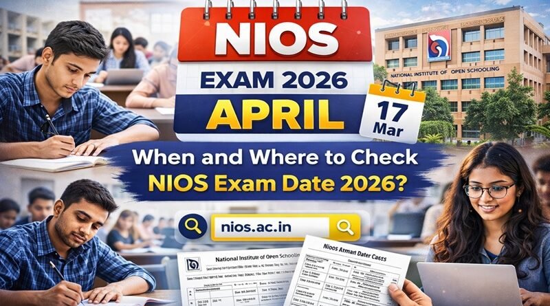 NIOS Exam 2026 April