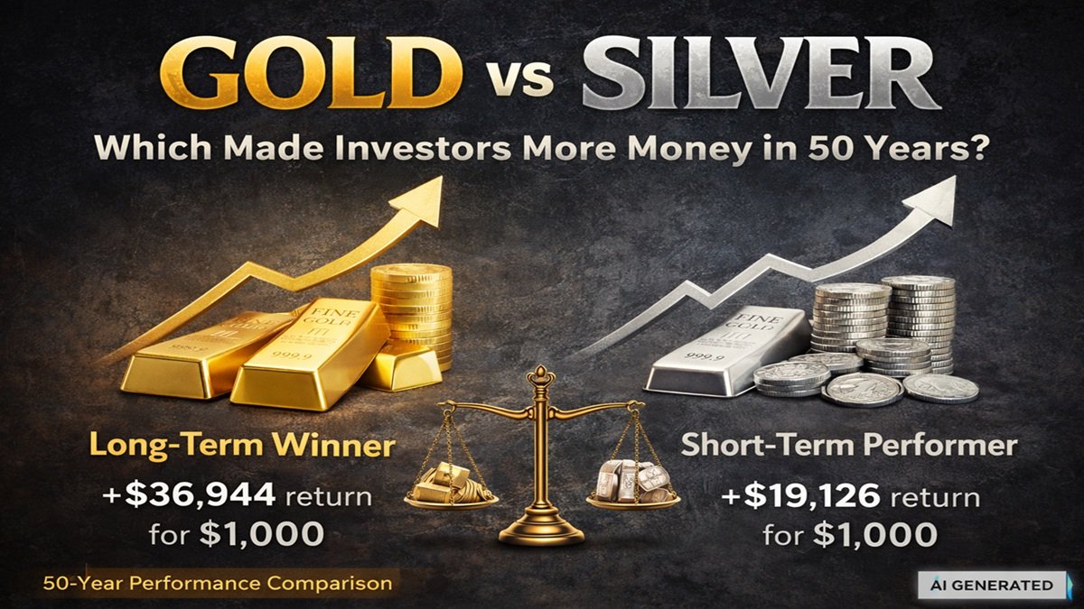 Gold vs Silver Investment Analysis (1976–2026): Returns, Trends, Volatility & Future Outlook