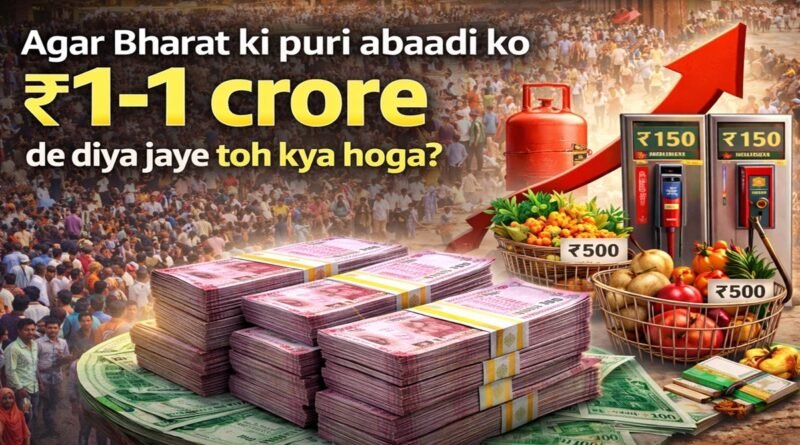 अगर भारत की पूरी आबादी को 1-1 करोड़ दे दिया जाए तो क्या होगा? पूरा आर्थिक विश्लेषण