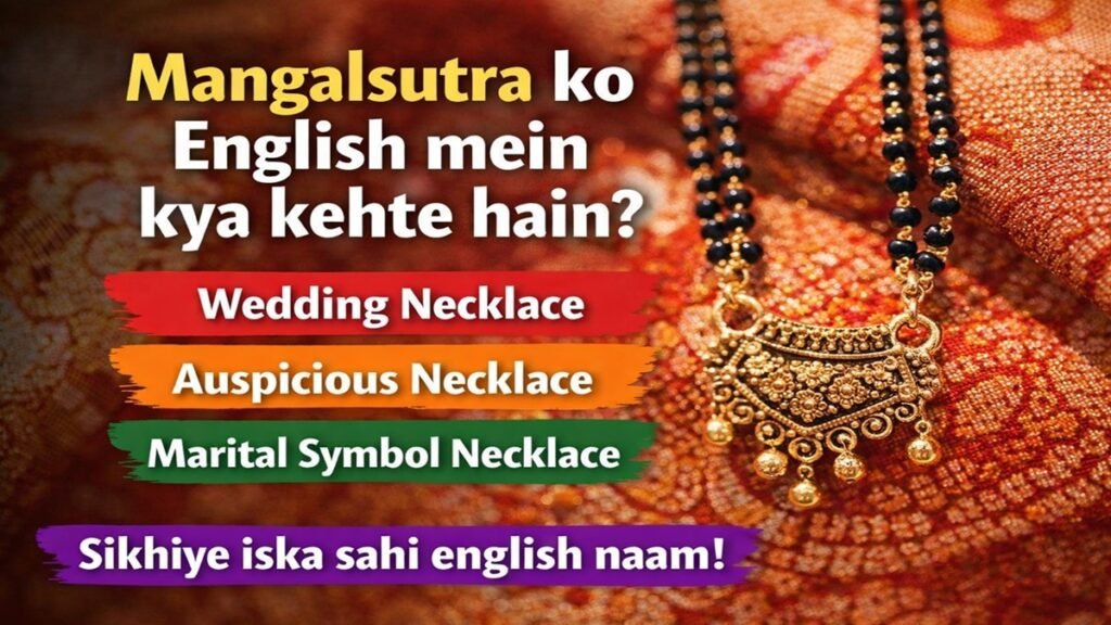 मंगलसूत्र को अंग्रेजी में क्या कहते हैं? जानिए इसका सही अर्थ और महत्व