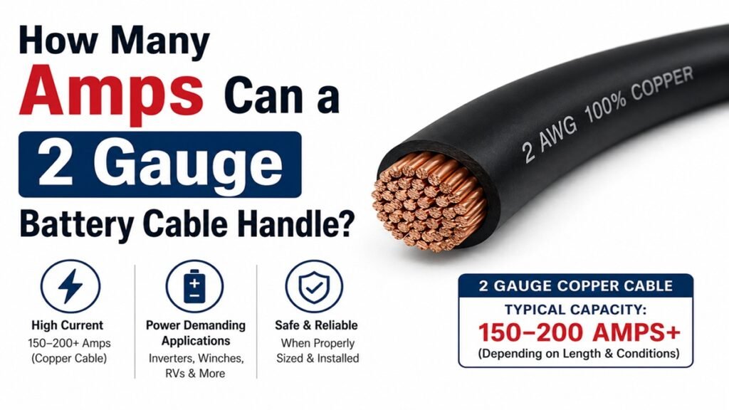 How Many Amps Can a 2 Gauge Battery Cable Handle?