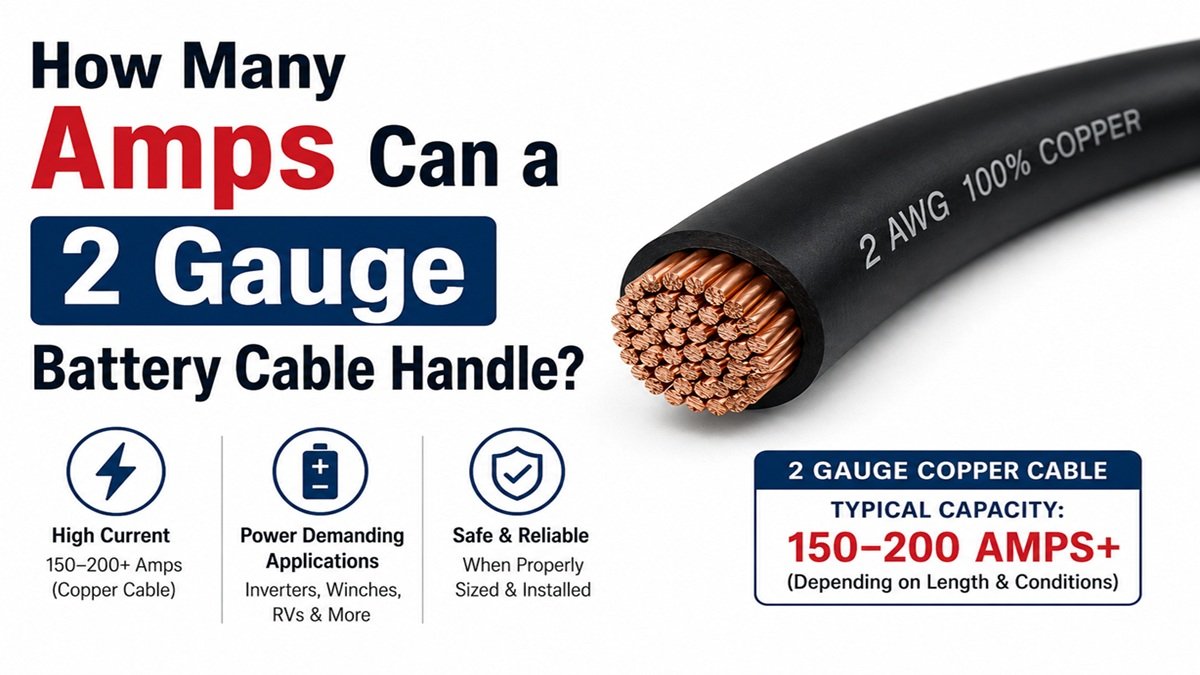 How Many Amps Can a 2 Gauge Battery Cable Handle?