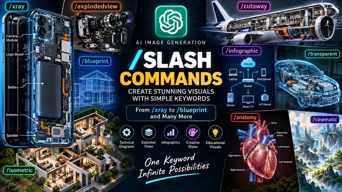 AI Image Generation Slash Commands and Visual Codewords